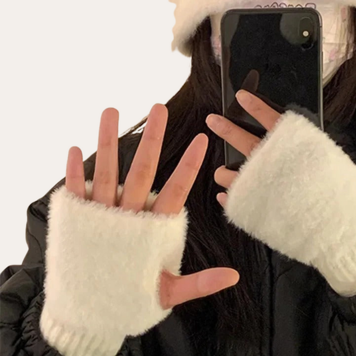 Damen Fleece-Handschuhe ohne Finger | Vestea