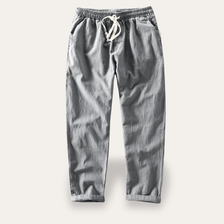 Herren Leinenhose mit Kordelzug und elastischem Bund | Vestea