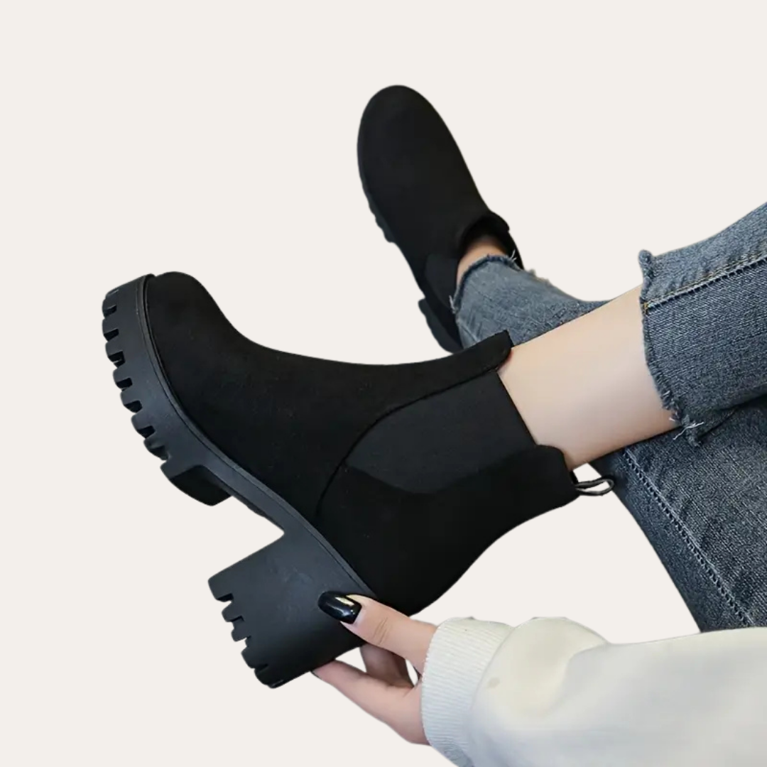 Chelsea Boots Damen Plateau Orthopädisch | Vestea