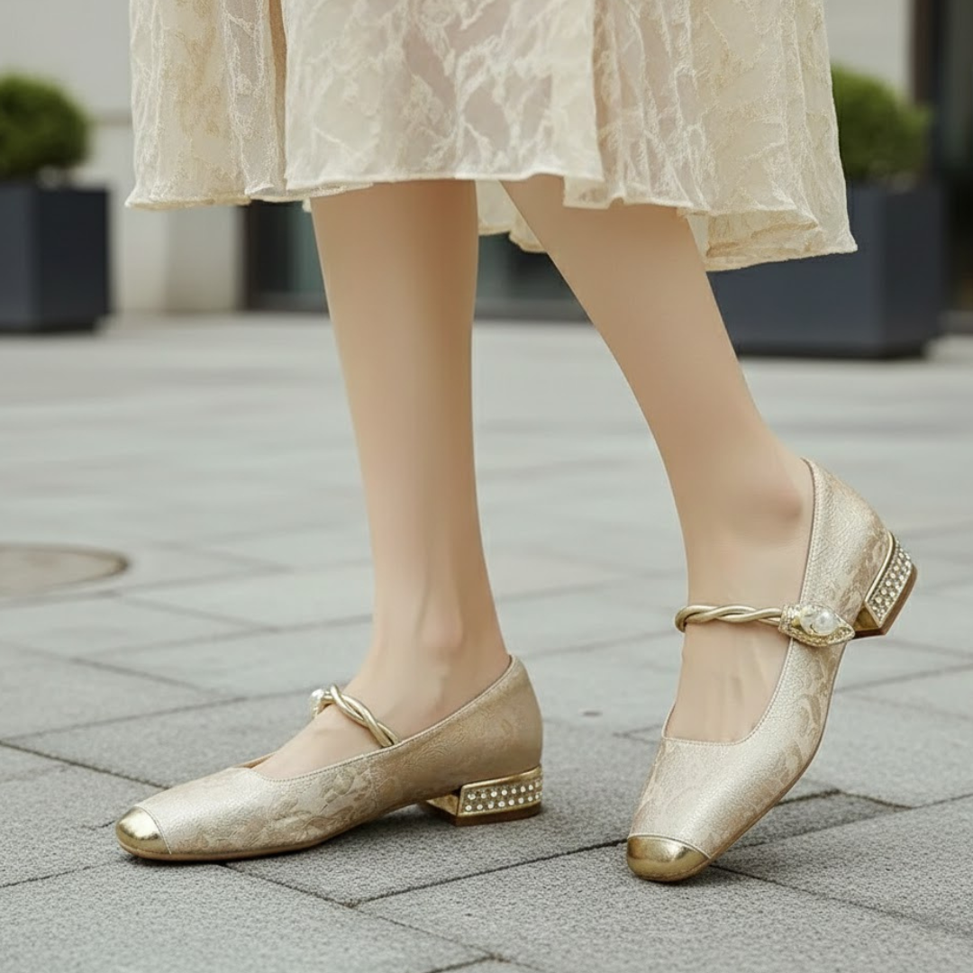 Chaussures à brides pour femmes Fermeture à boucle Semelle rembourrée