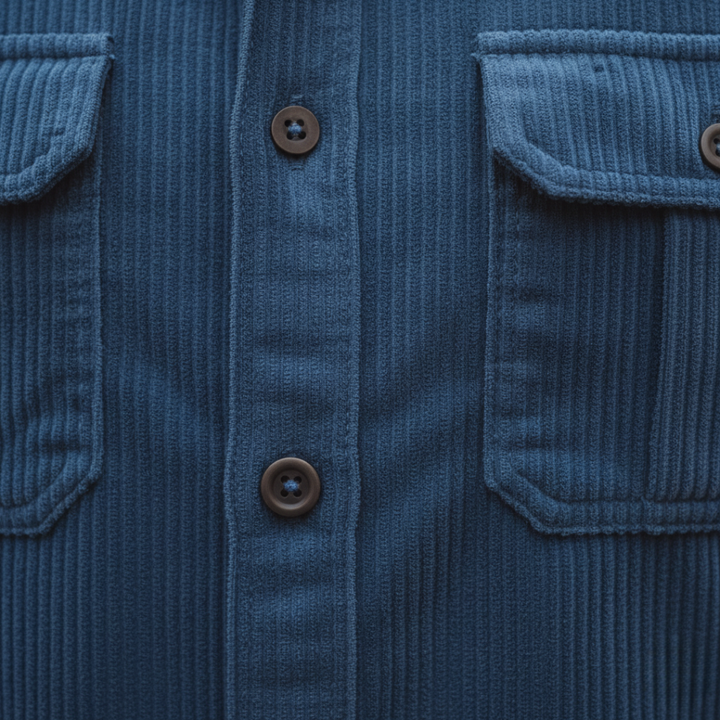 Herren Freizeit Hemd mit Brusttaschen und Knopfleiste | Vestea