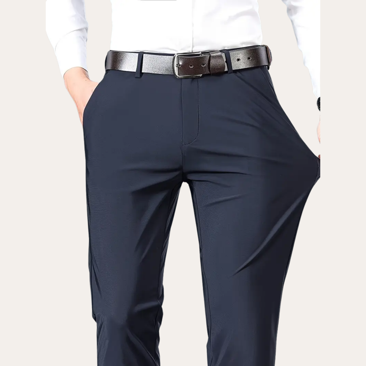 Herren Stretchhose Materialmix Slim Fit | Vestea