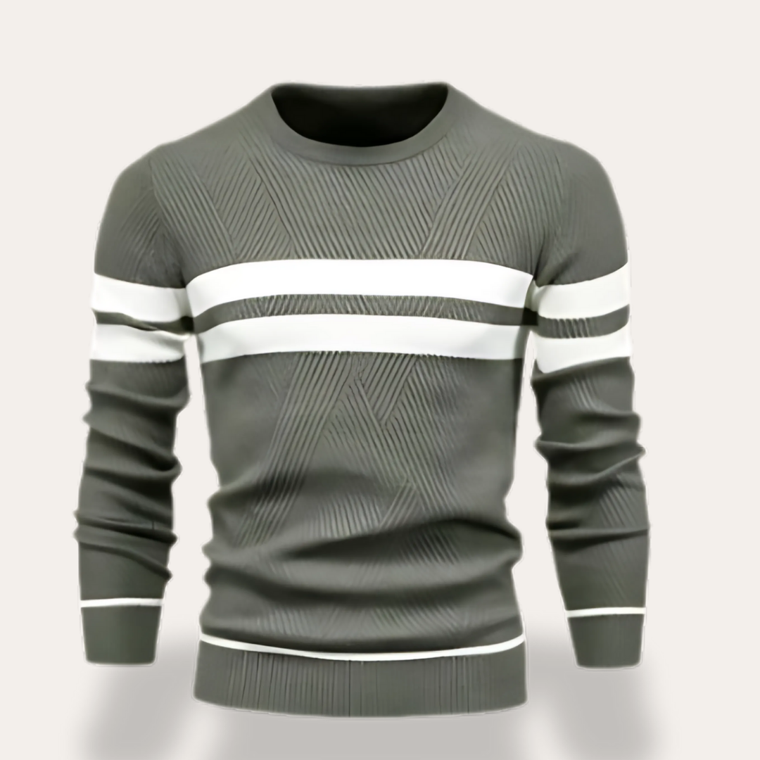 Herren Pullover Rundhals Strick Sweatshirt | Vestea