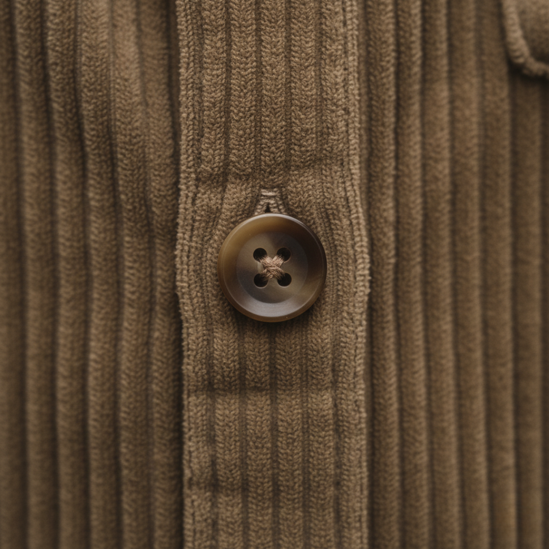 Herren Cordhemd Langarm Casual Shirt | Vestea