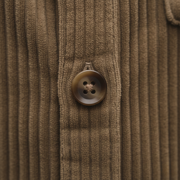 Herren Cordhemd Langarm Casual Shirt | Vestea