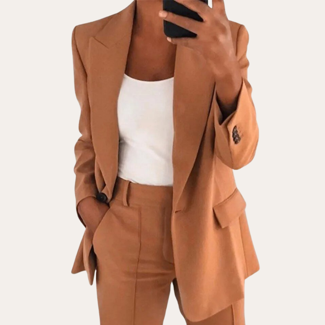 Damen Blazer und Hose Business Anzug Wollmix | Vestea