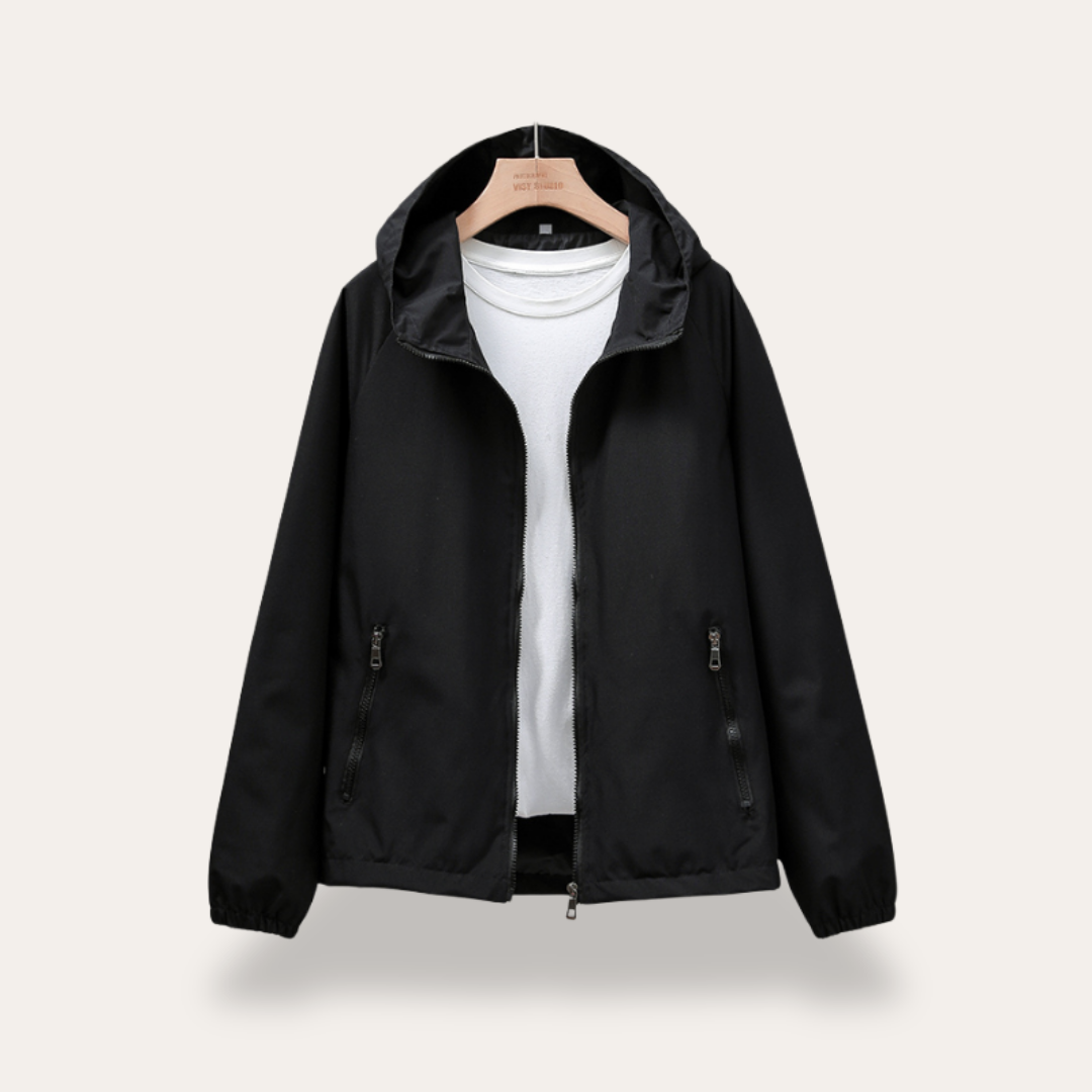 Damen Leichte Kapuzenjacke Windjacke Outdoor Sport | Vestea