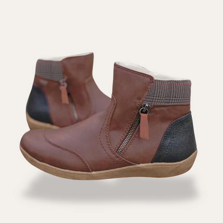 Damen Orthopädische Stiefeletten mit Reißverschluss | Vestea