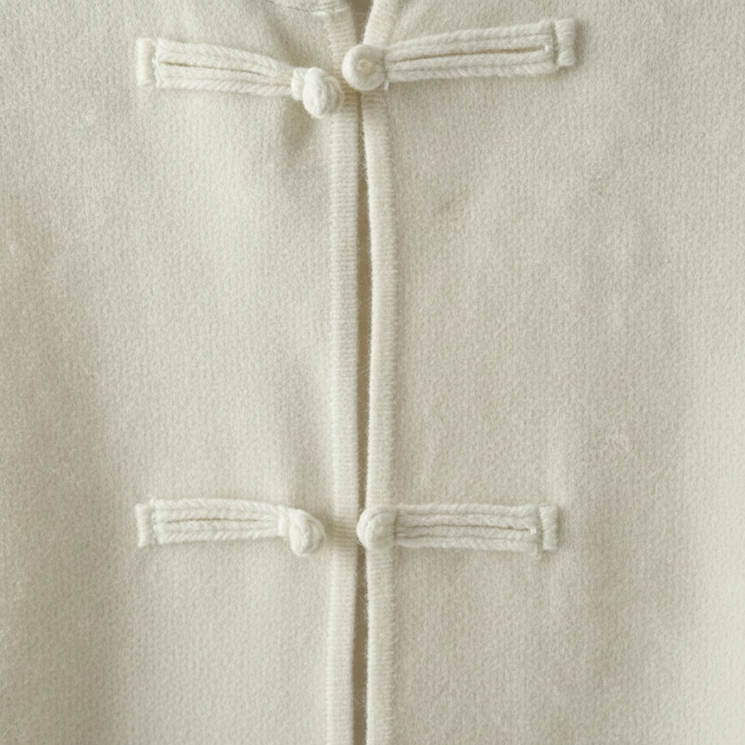 Herren Strickjacke mit Stehkragen und Knopfverschluss | Vestea