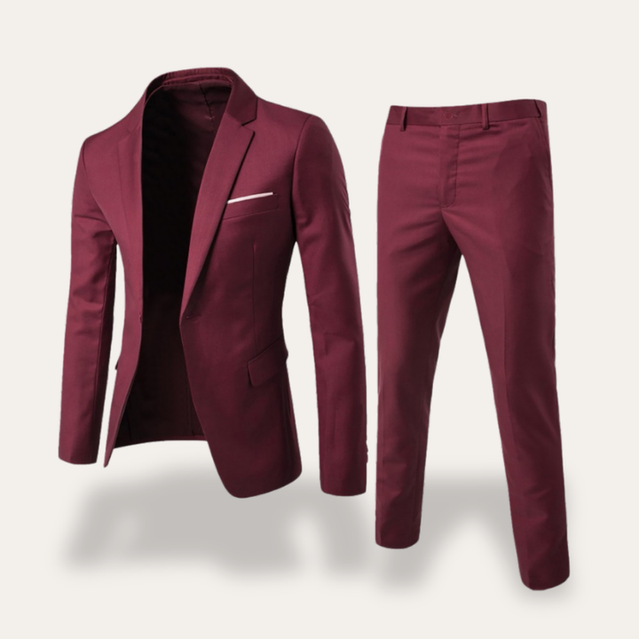 Herren Anzug Zweiteilig Jacke Hose Slim Fit | Vestea