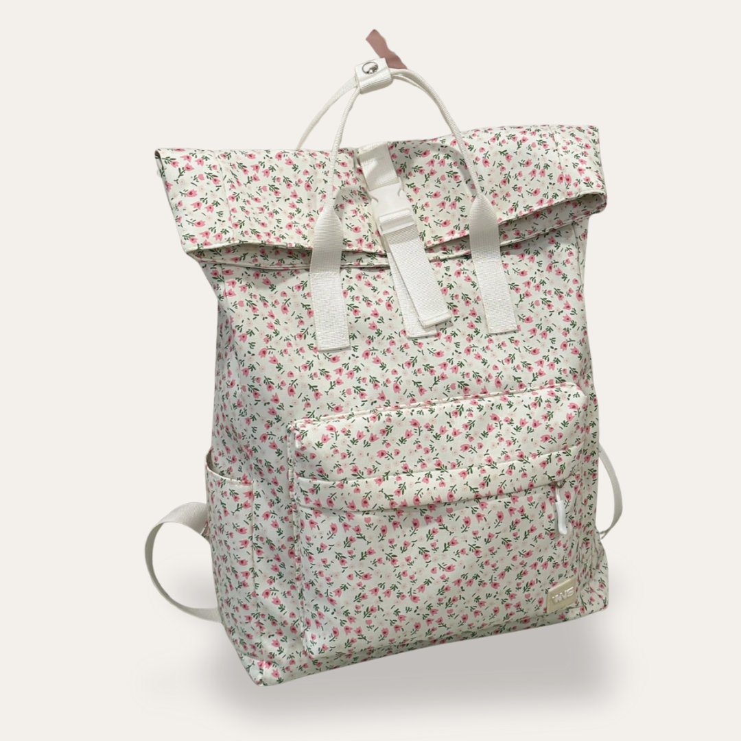 Rolltop Damen Rucksack Canvas Freizeit Urban Bag Tagesrucksack | Vestea