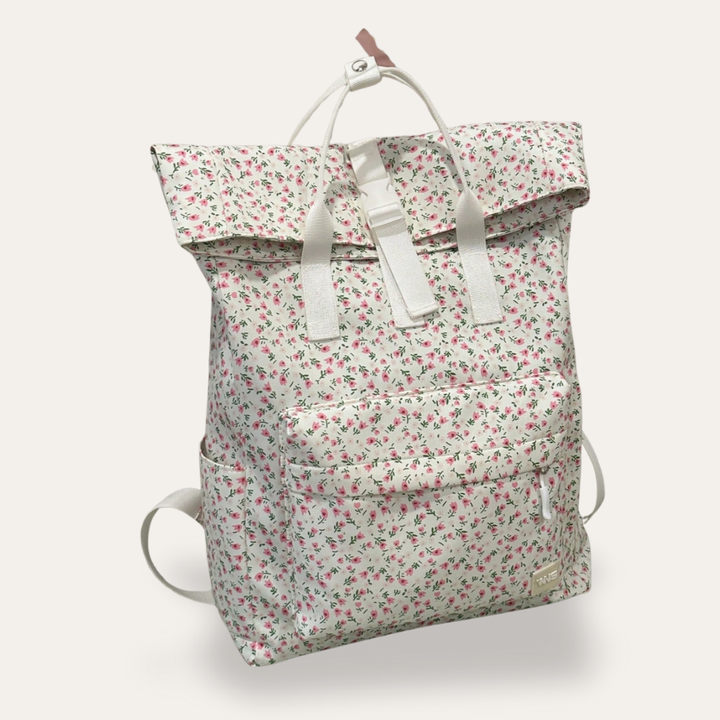 Rolltop Damen Rucksack Canvas Freizeit Urban Bag Tagesrucksack | Vestea
