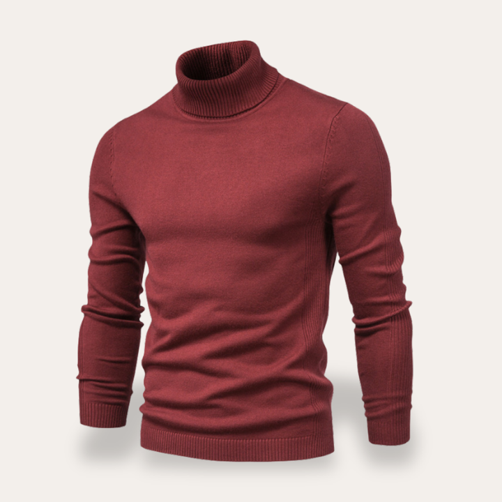 Herren Rollkragenpullover Langarm Slim Fit | Vestea