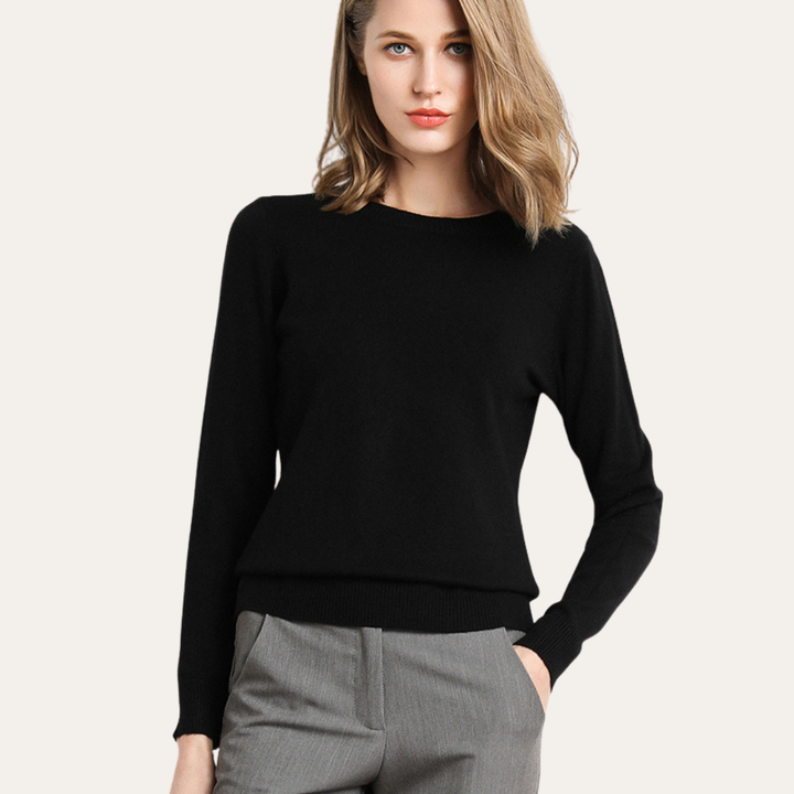 Damen Kaschmir Rundhals Pullover Strickmode | Vestea