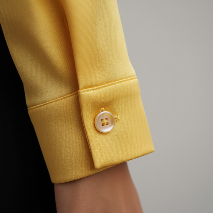 Damen Bluse mit Cowl-Kragen und langen Ärmeln | Vestea