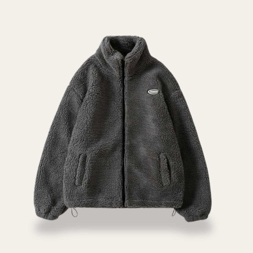 Herren Teddy Fleecejacke Sherpa mit Reißverschluss in mehreren Farben | Vestea