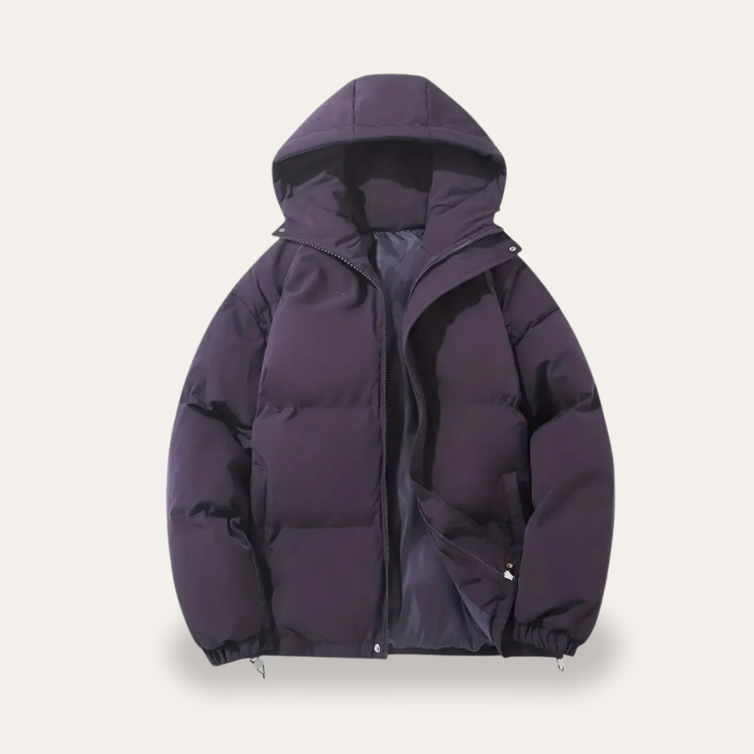 Damen Pufferjacke Nylon Kapuze Winter | Vestea