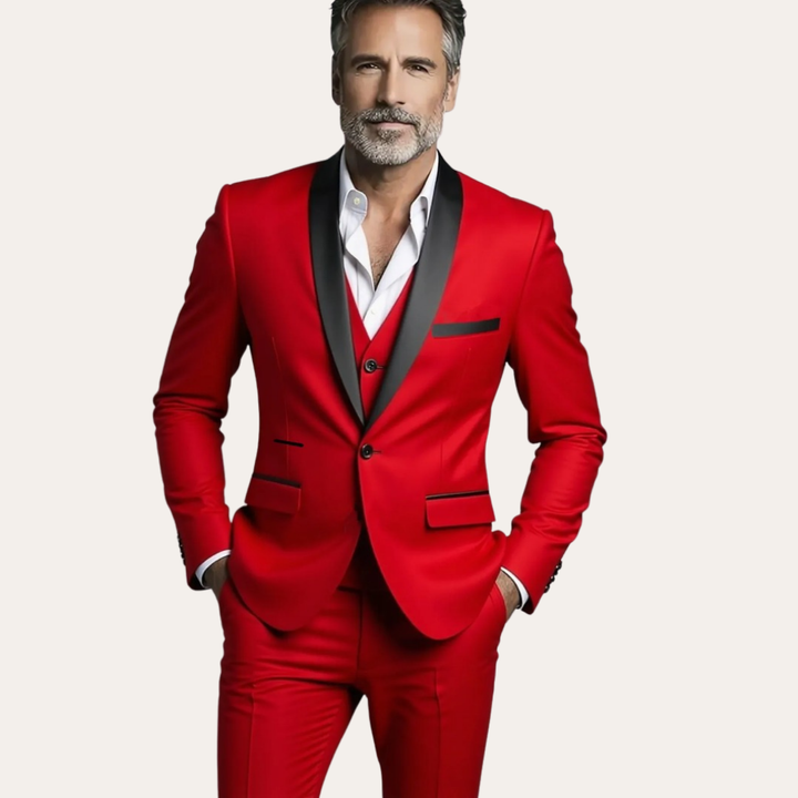 Herren Anzug 3-teilig Slim Fit Elegant Festlich | Vestea