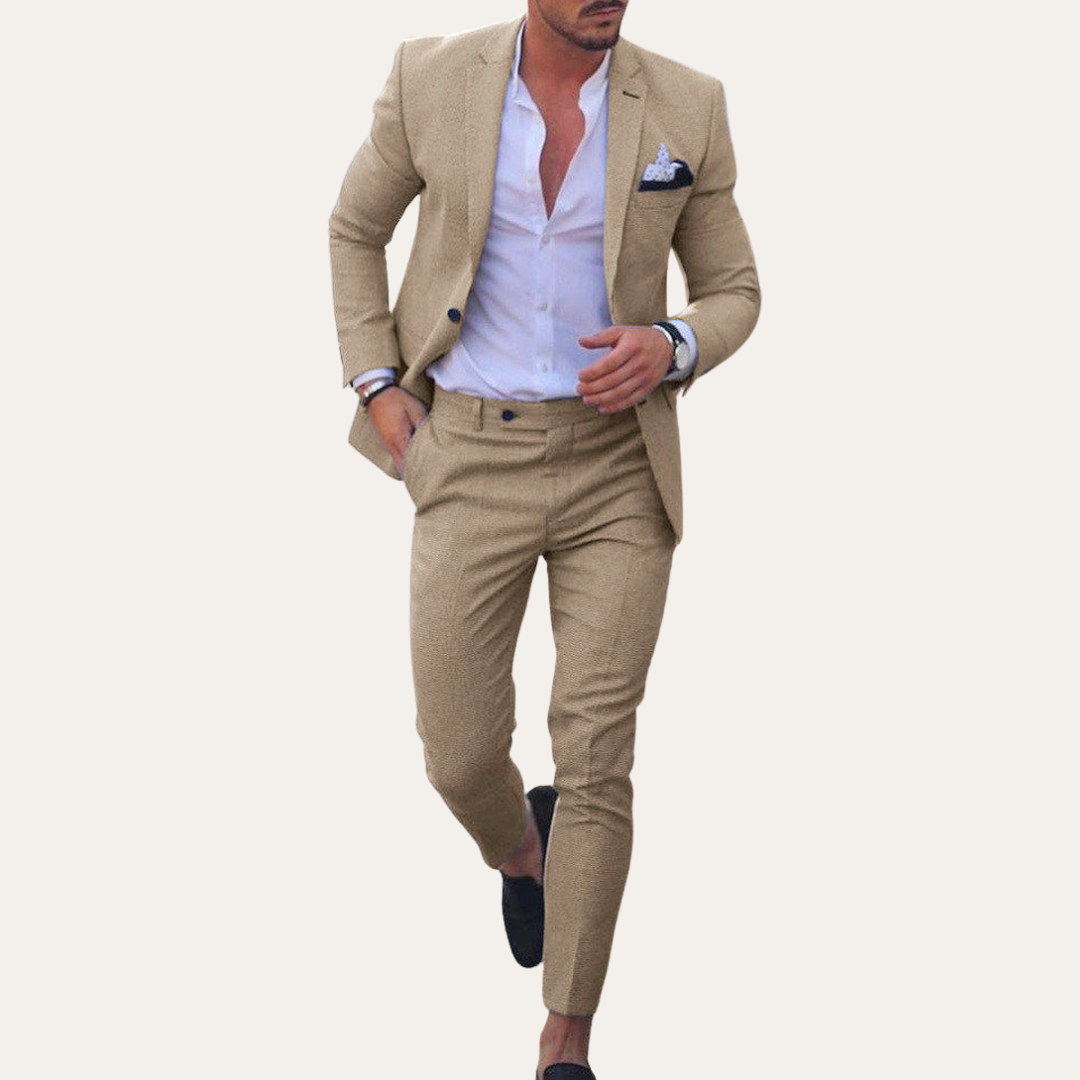 Herren Slim Fit Anzug 2-teilig Business | Vestea