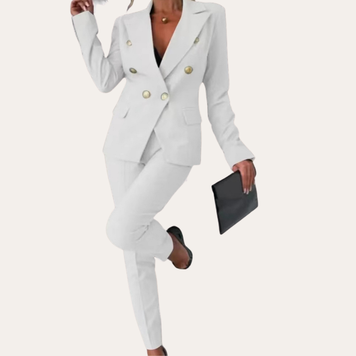 Damen Business Anzug Hosenanzug Elegant Blazer Hose | Vestea