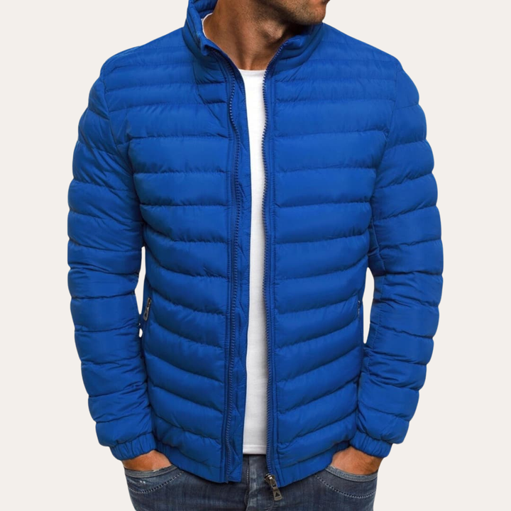 Herren Steppjacke mit Reißverschluss aus Polyester | Vestea