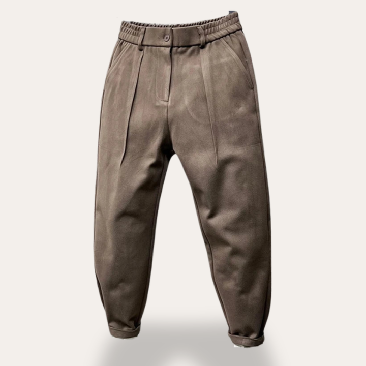 Herren Hose mit elastischem Bund und Bügelfalte | Vestea