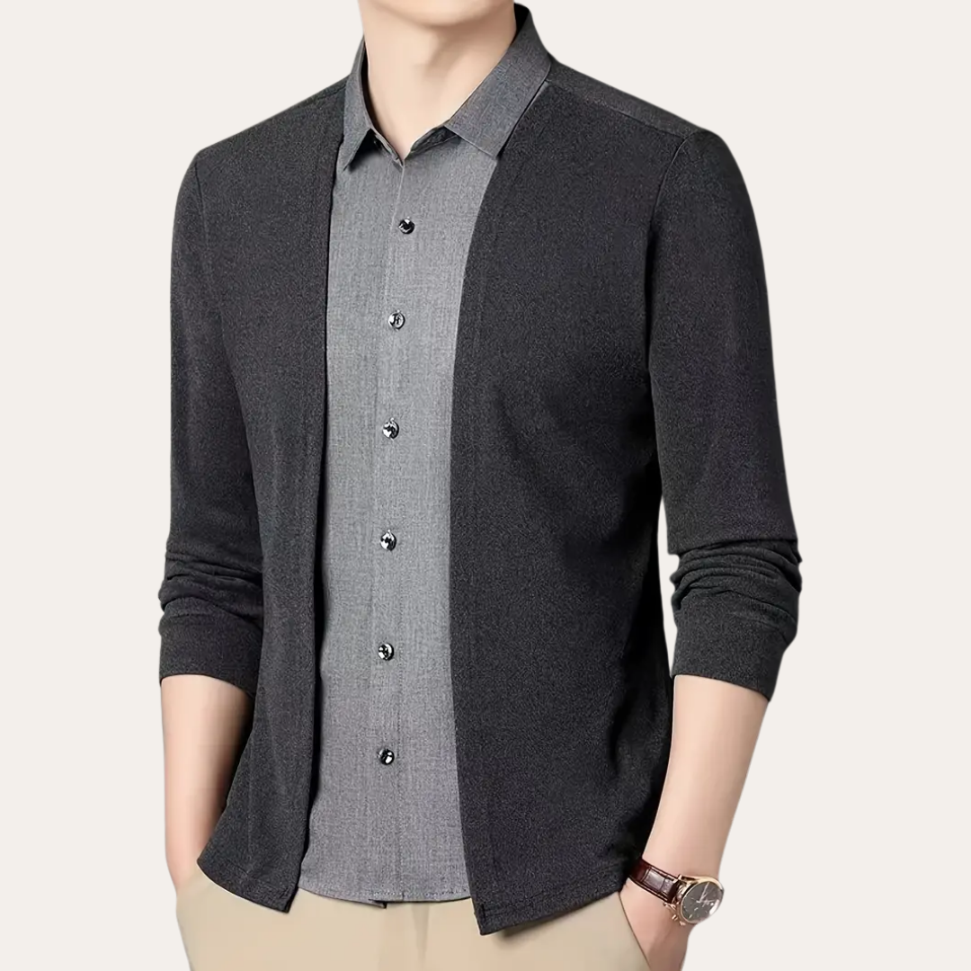 Herren Strickjacke leicht offen | Vestea