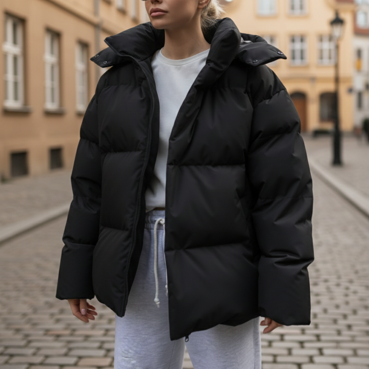 Damen Steppjacke Oversize Winterjacke | Vestea