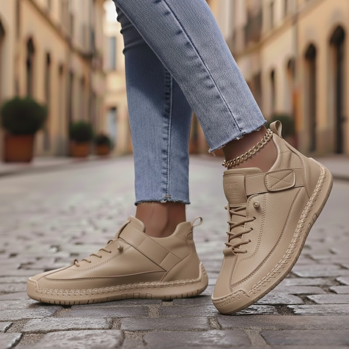 Chaussures orthopédiques pour femmes, large largeur, semelle intérieure rembourrée, à enfiler