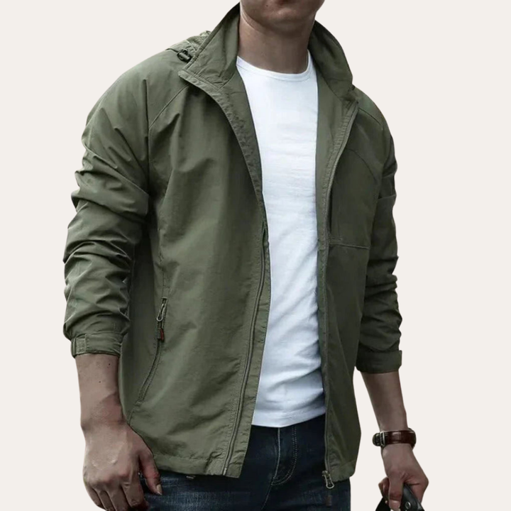 Herren Kapuzen-Windbreaker Übergangsjacke | Vestea