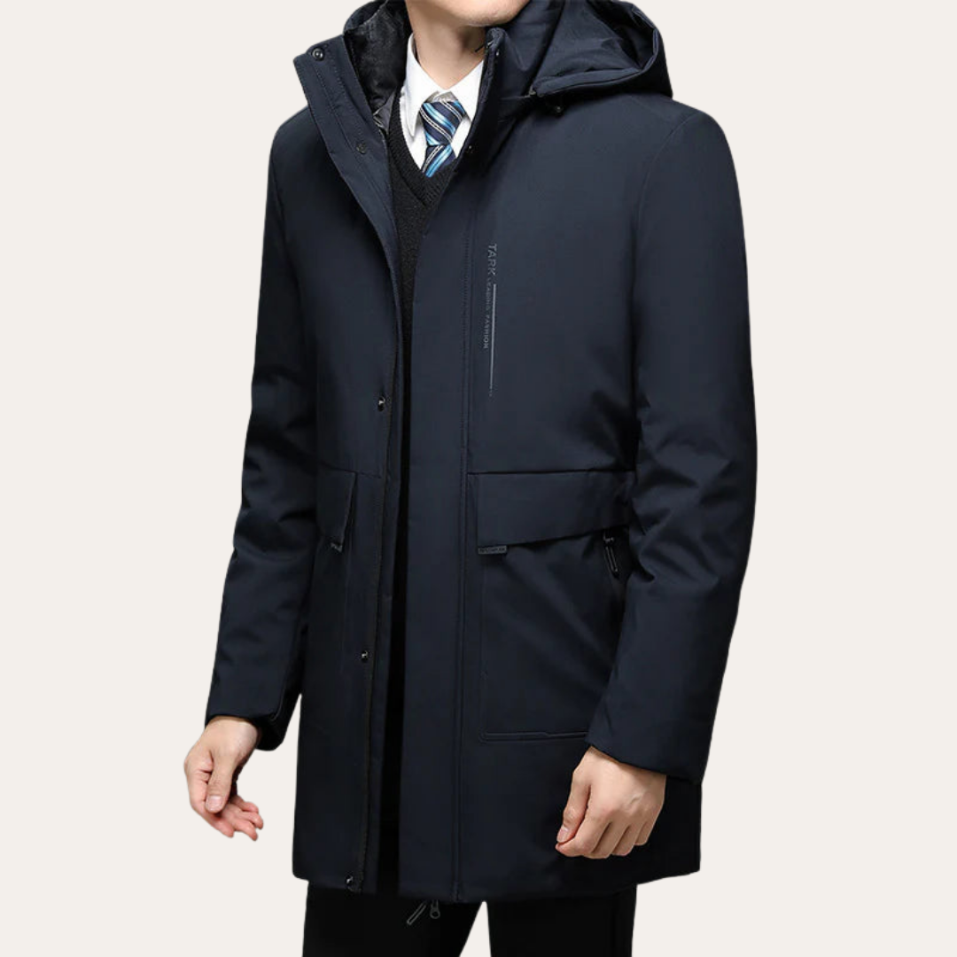 Herren Winterjacke mit Kapuze und wasserdichter Oberfläche | Vestea