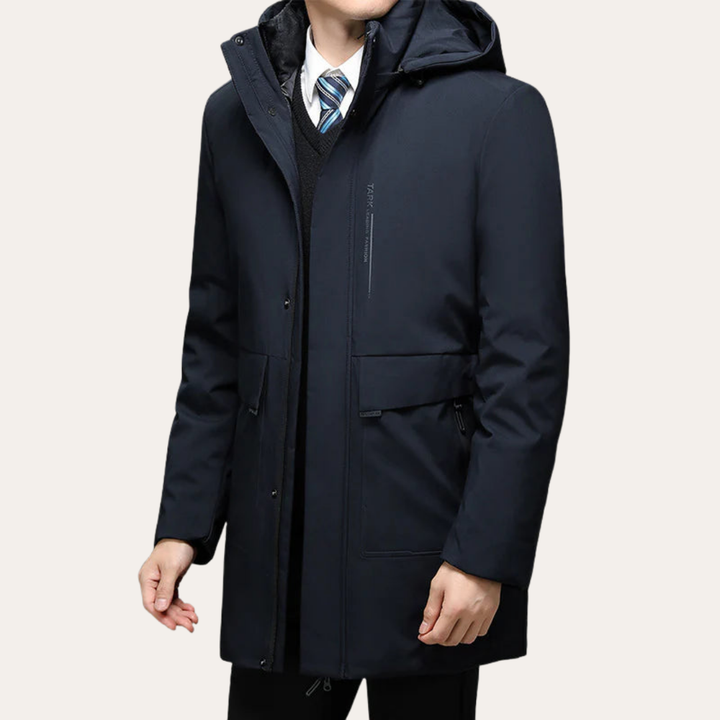 Herren Winterjacke mit Kapuze und wasserdichter Oberfläche | Vestea