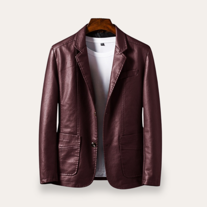 Herren Lederblazer mit Taschen | Vestea