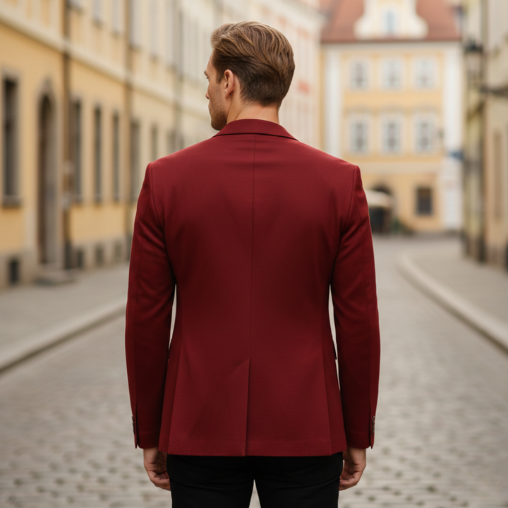 Veste blazer à un bouton coupe ajustée pour homme