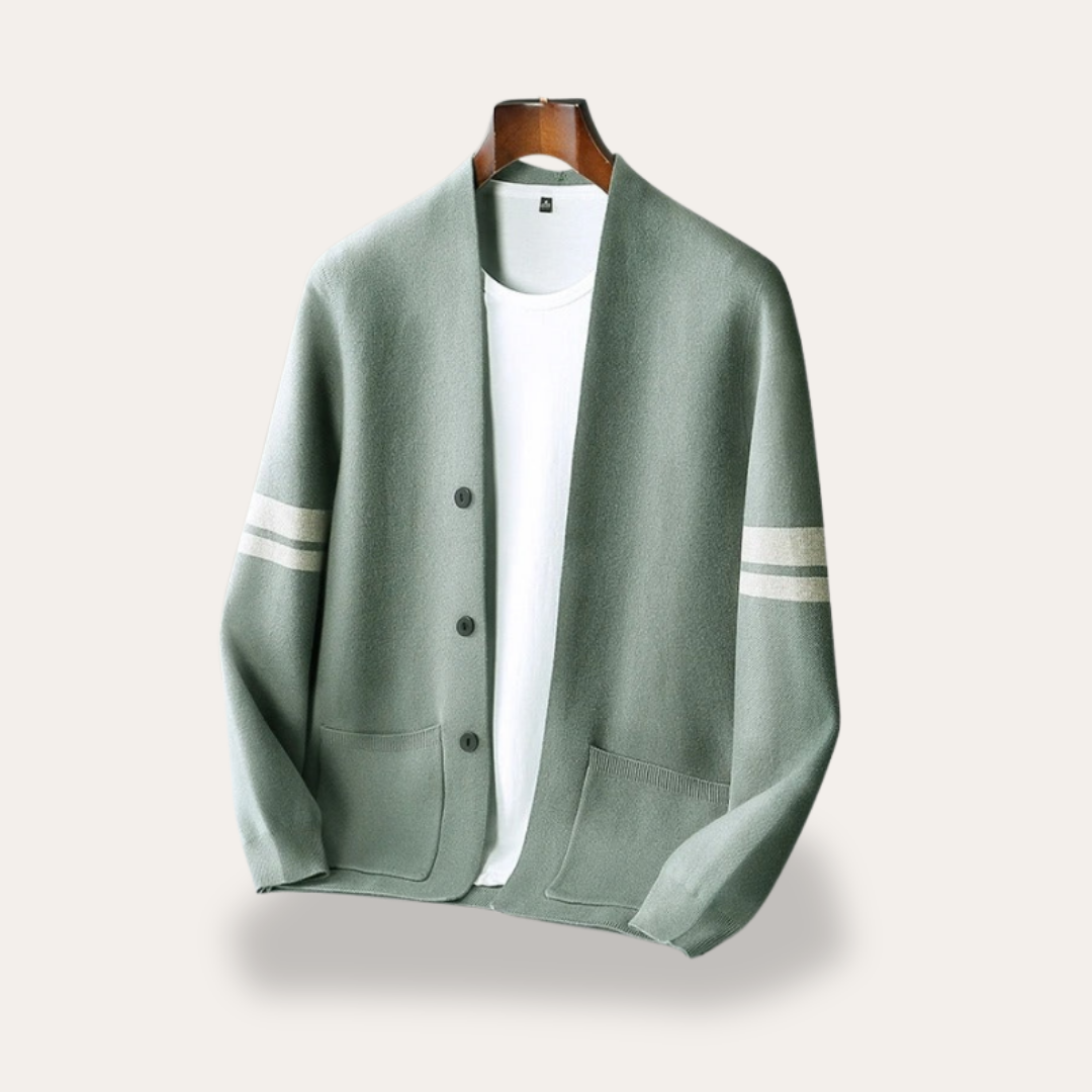 Herren Strickjacke mit Taschen Freizeitjacke | Vestea