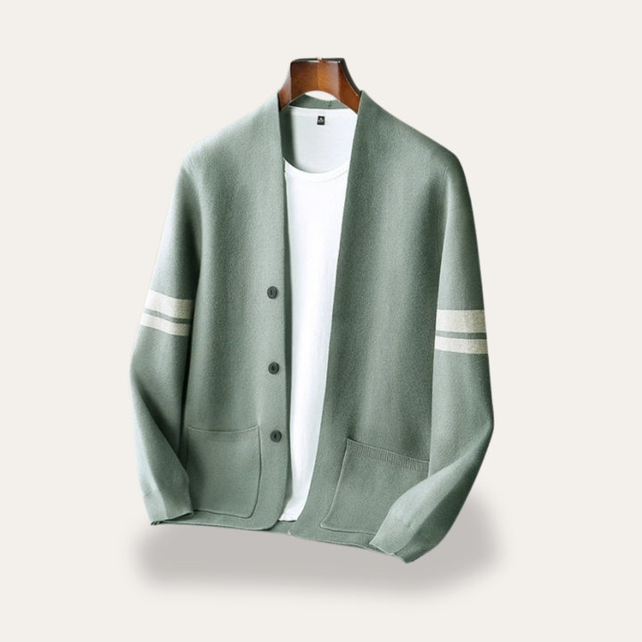 Herren Strickjacke mit Taschen Freizeitjacke | Vestea