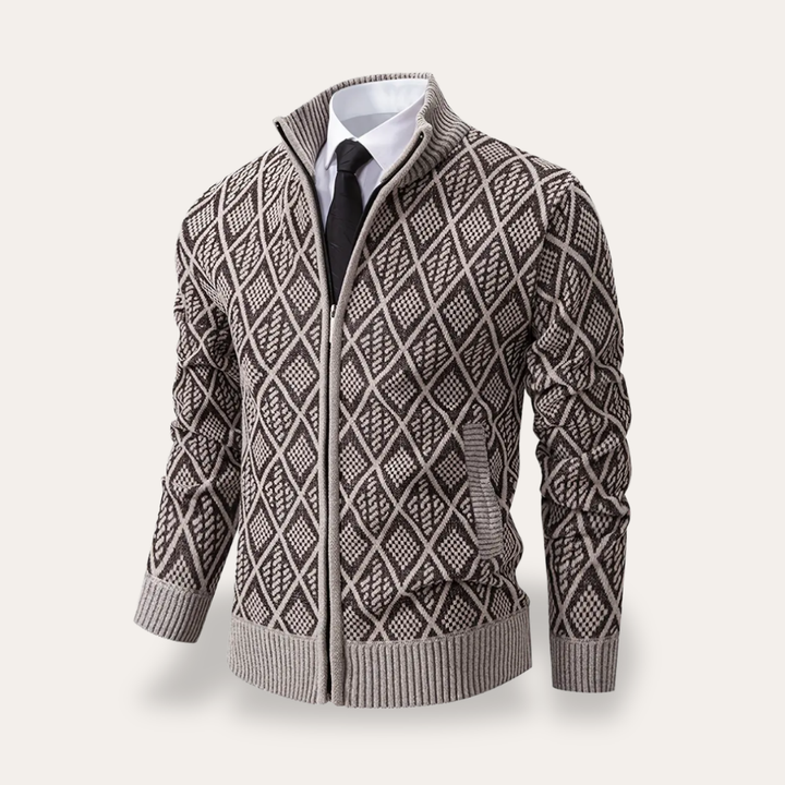 Herren Strickjacke mit Reißverschluss | Vestea