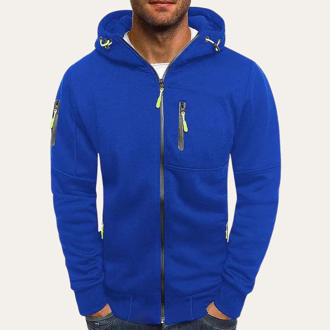 Herren Zip Hoodie mit Reißverschlüssen | Vestea