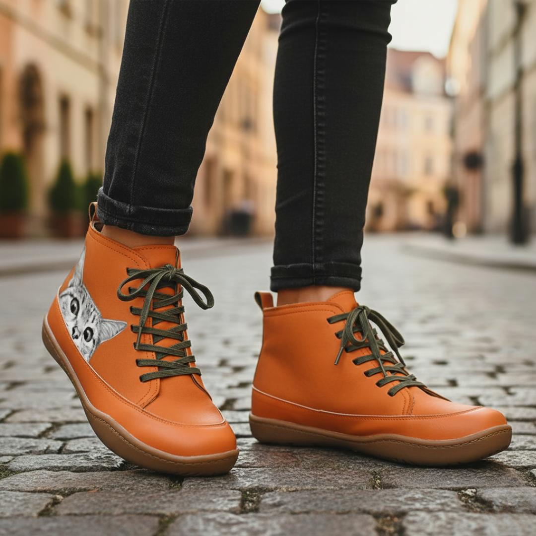 Damen Orthopädische Katzen-Sneaker High-Top | Vestea