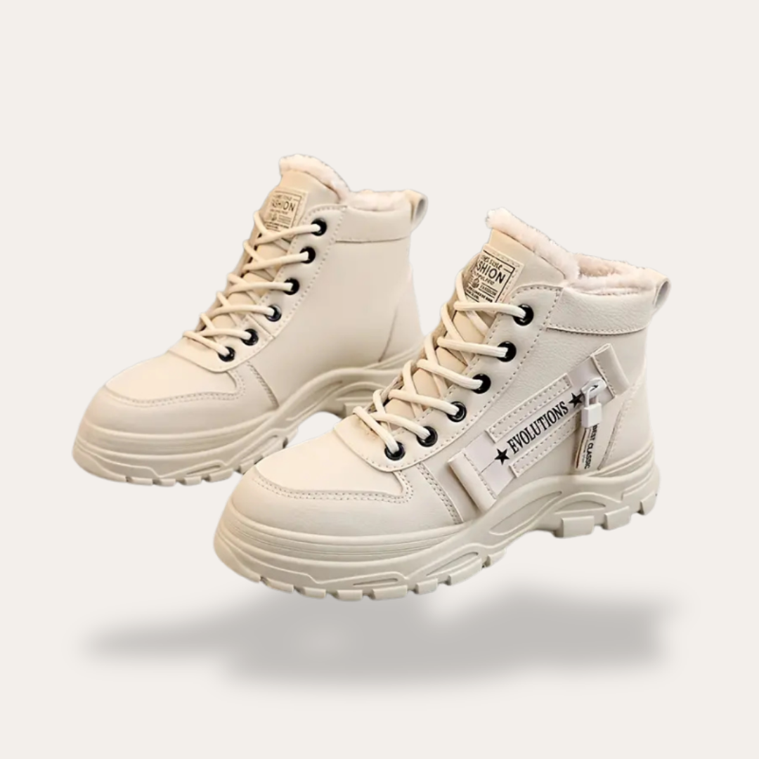 Orthopädische Damen Winter Boots Leder Warm Gefüttert Rutschfest | Vestea