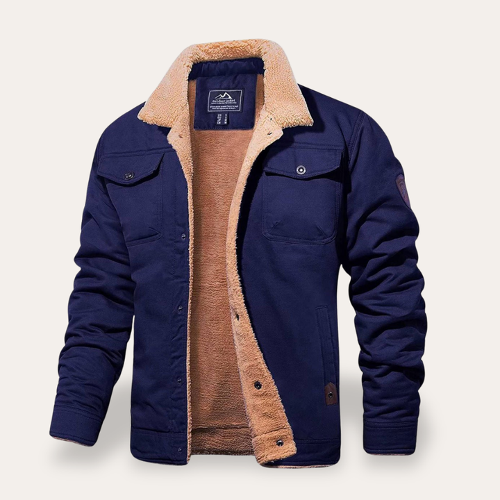 Herren Winterjacke Fleece Gefüttert Outdoor Übergangsjacke | Vestea