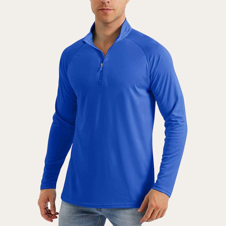Herren Langarm Funktionsshirt mit Reißverschluss | Vestea