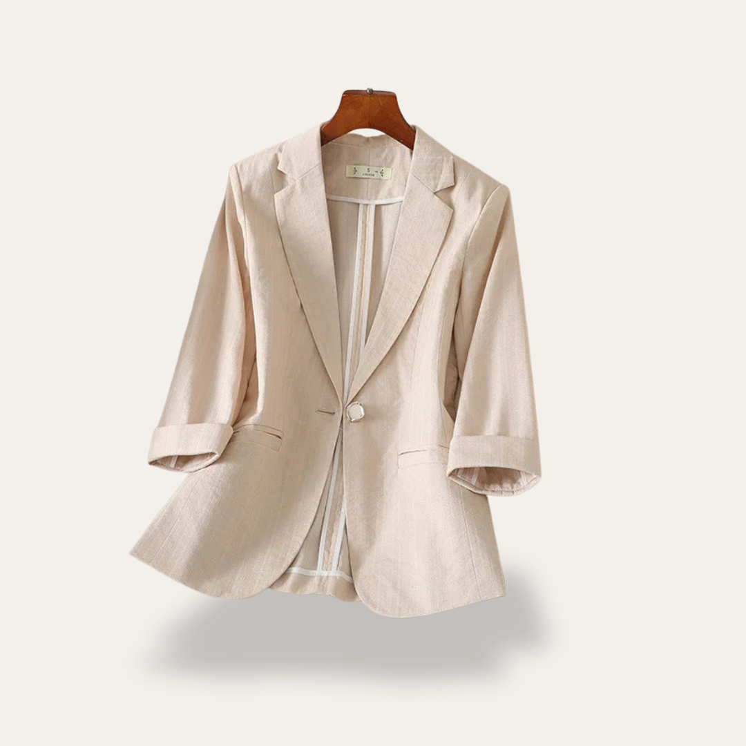 Damen Blazer Elegant Bürojacke Langarm | Vestea