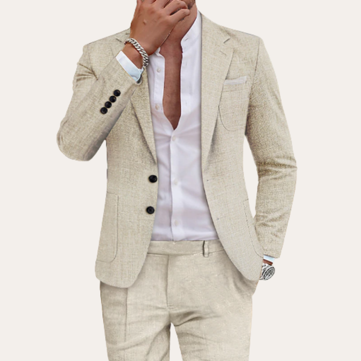 Herren Anzug Zweiteiler Slim Fit Sakko Hose | Vestea