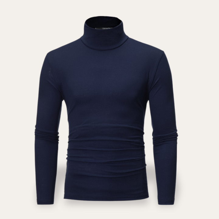 Herren Rollkragenpullover Langarm Slim Fit | Vestea