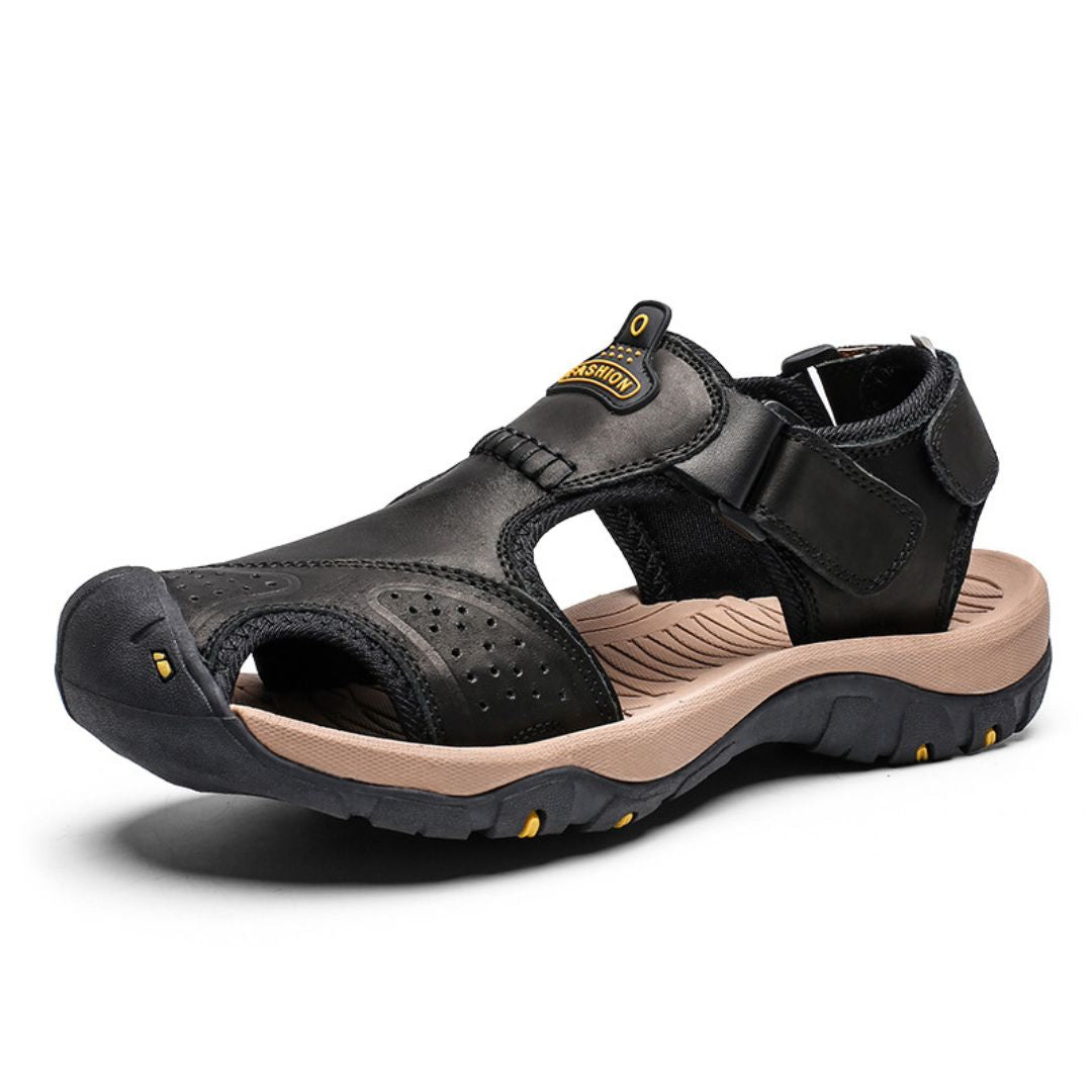 Orthopädische Trekking-Ledersandalen für Herren | Vestea