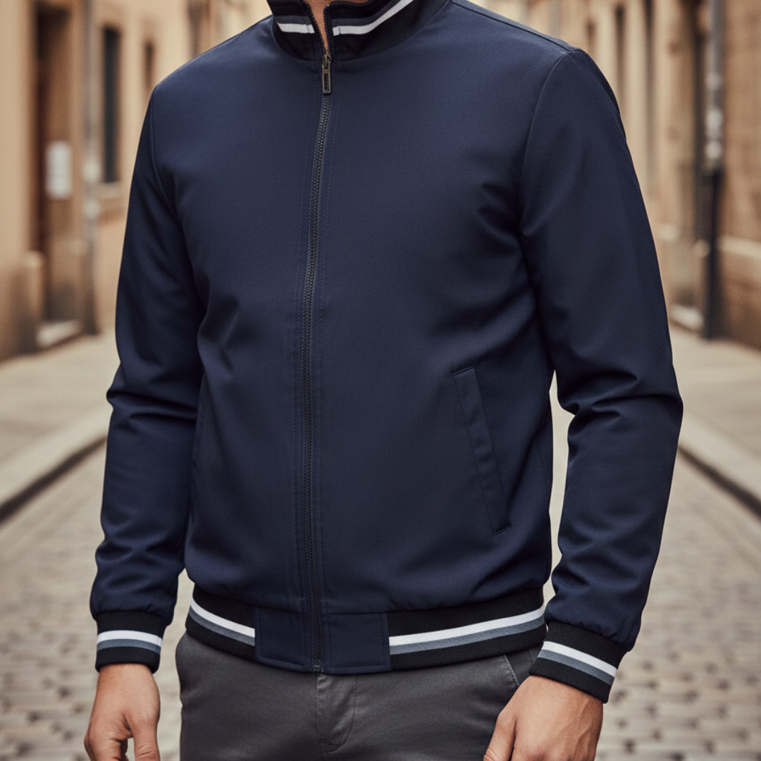 Herren Bomberjacke mit Reißverschluss sportliche Jacke | Vestea