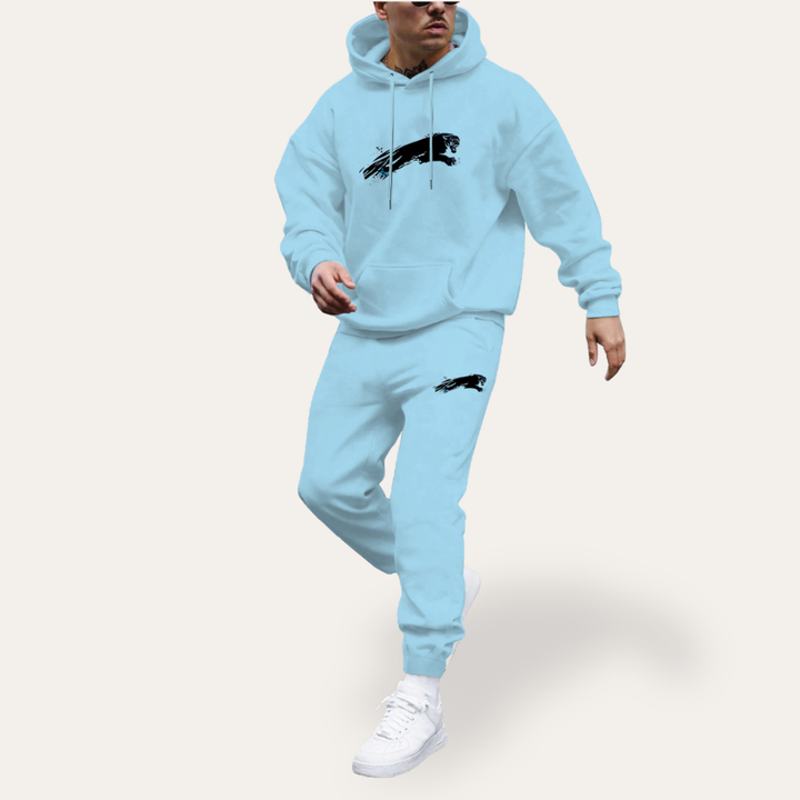 Herren Jogginganzug Zweiteiler mit Hoodie Sport Freizeit Set | Vestea