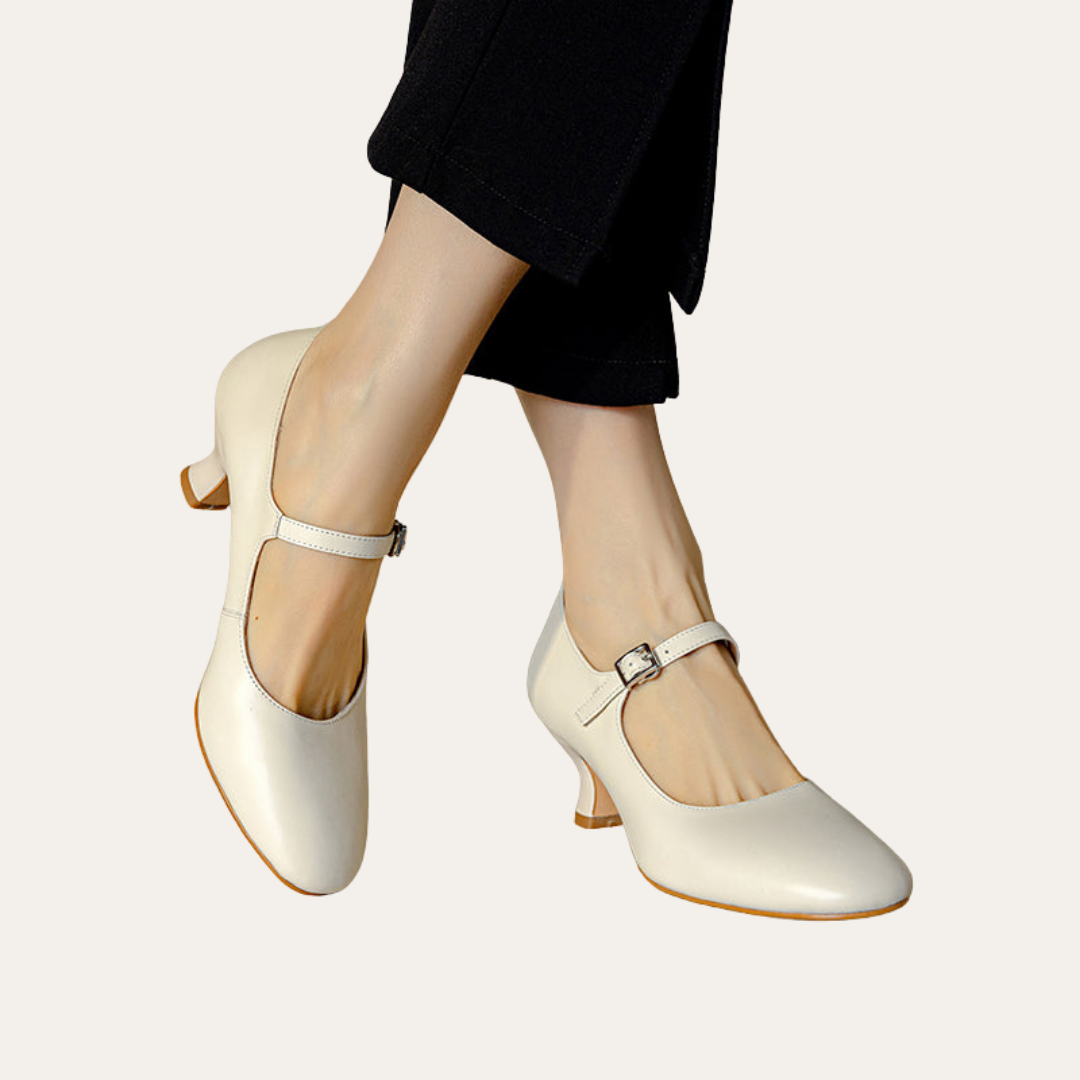 Orthopädische Pumps mit Blockabsatz für Damen | Vestea