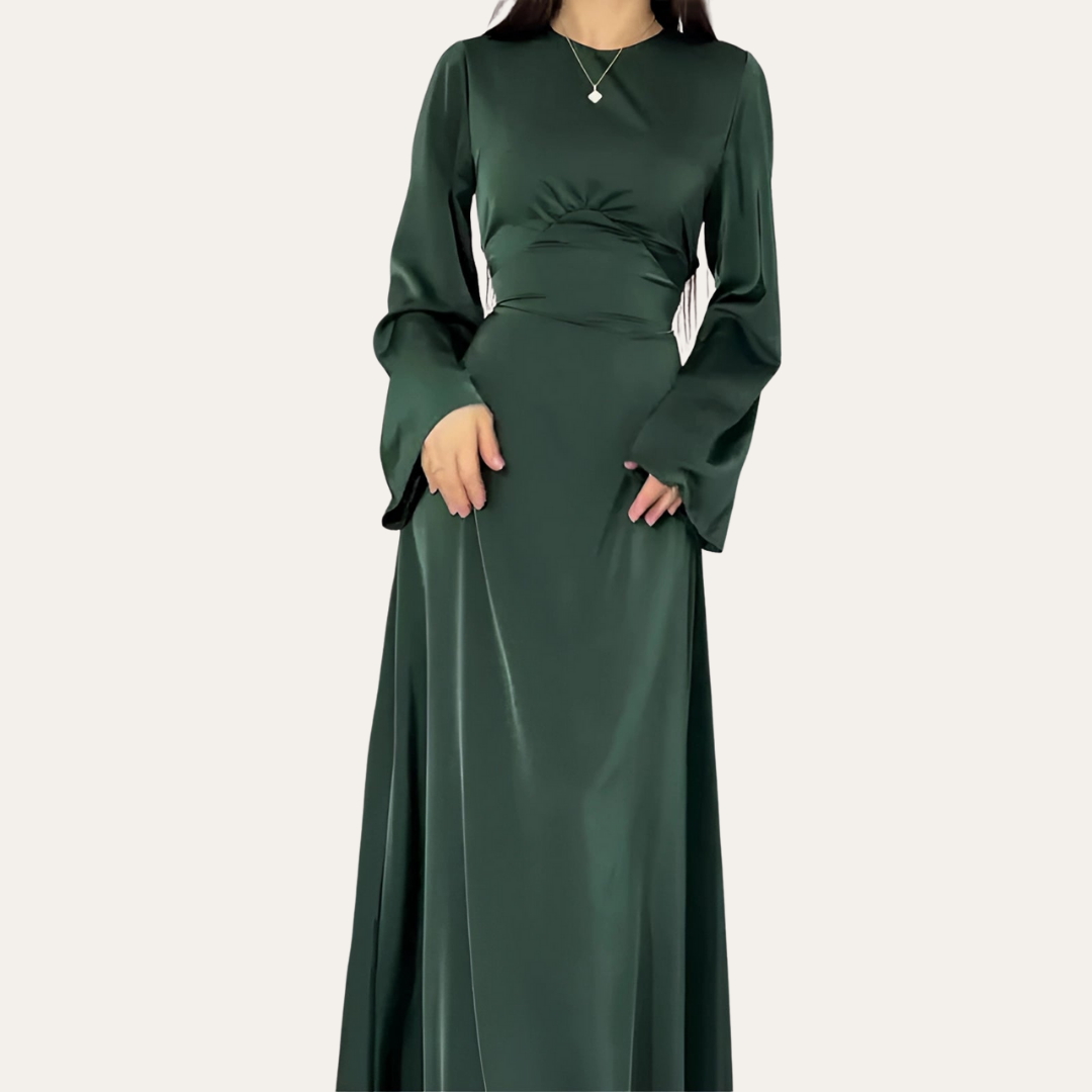 Damen Maxikleid Langarm Elegant Abendmode | Vestea
